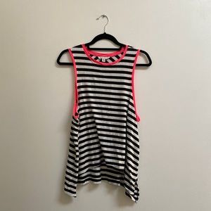 Striped Tank Top with Contrast Trim